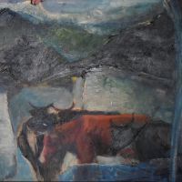 Vita di Sesta, Walter Madoi, olio su tela,1975